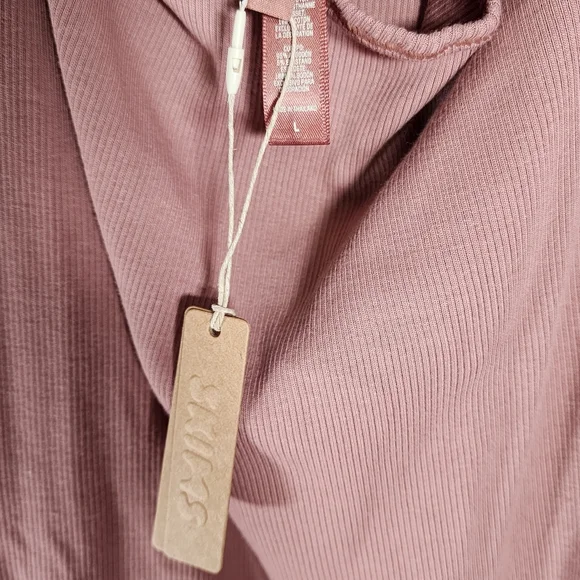 SKIMS COTTON RIB BODYSUIT/ ROSE CLAY/ NWT - Picture 16 of 16